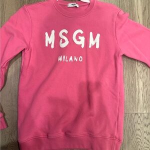 MSGM Vibrant Pink Crewneck